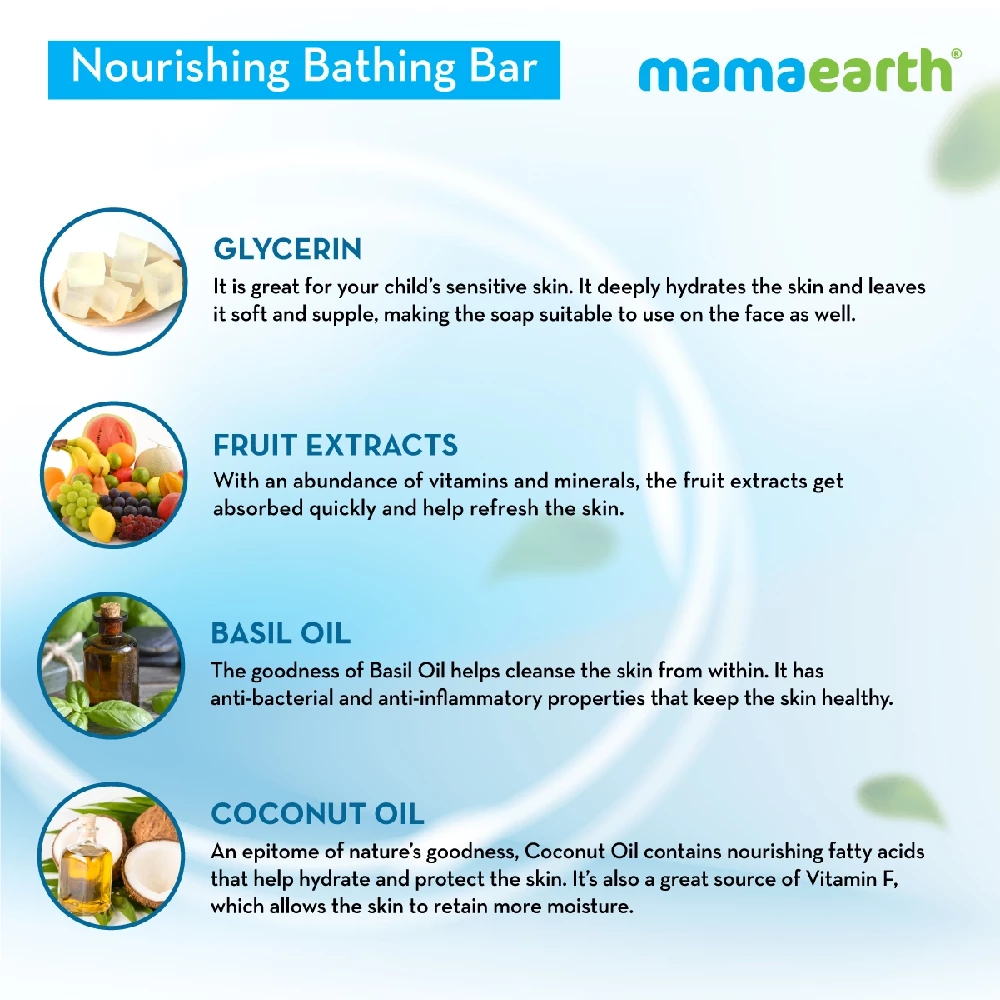 Nourishing Bathing Bar Soap For Kids, 75 g (Pack of 5)-4.webp